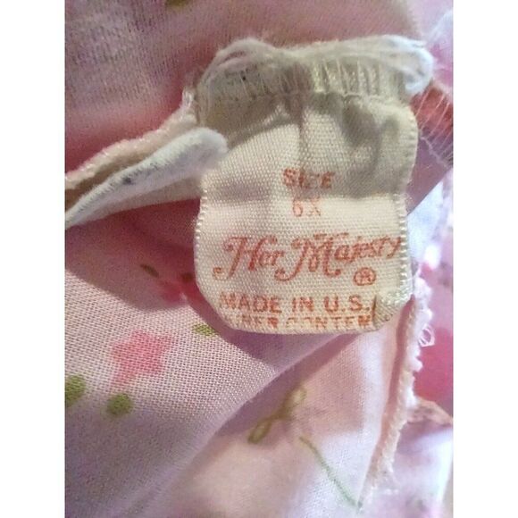 5/$25 Sz 6X Her Majesty Gown Slip Dress  Pink Purple Balloons Flowers Lace - Picture 7 of 8